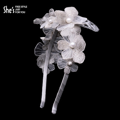 花嫁秘境 唯美花朵珍珠发箍，解锁新娘造型的浪漫美学与妆容教程